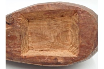 李朝　デコイ　木彫の素朴な風合いが味わい深い木雁　(R-088573)