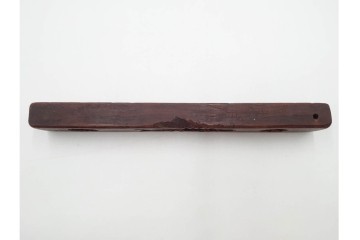李朝　木製　花や魚などの意匠が彫り込まれた餅型・菓子型6点セット　(R-088575)
