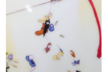 真作　大倉陶園(OKURA/OAC)　リスべート・ツヴェルガー　25/100　「ティル・オイレンシュピーゲルのゆかいないたずら」　陶板画　外箱付き　(R-088577)