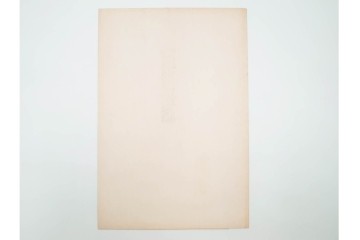 真作　昭和56年3月作　神保朋世　「あたたか」　可憐な梅花と女性を描いた木版画　(R-088582)