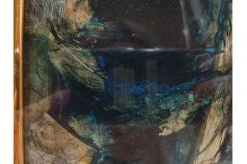 真作　亀井秀行　油彩　SMサイズ　「絲路」　神秘的な女性を描いた絵画　サイン入り　(R-088595)