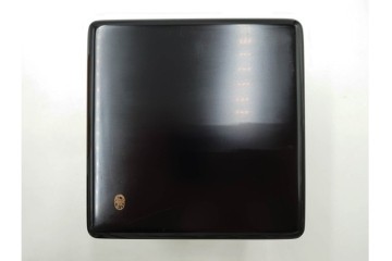 平安象彦　蒔絵　ポピーが描かれた優美な宝石箪笥　共箱付き　(R-088598)