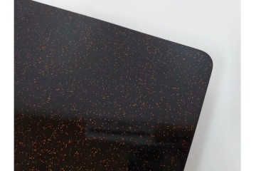 明治から大正期　時代物　木製　漆器　梨地に梅の金銀蒔絵が映える盆　(R-088599)