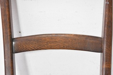 イギリスアンティーク　オーク材　ターニングレッグ意匠が施されたチェア　(R-088604)