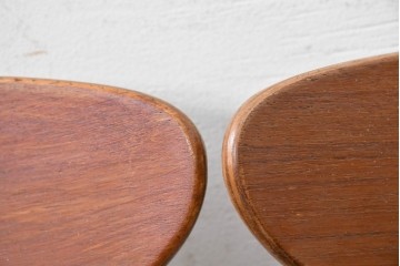 デンマークヴィンテージ　Farstrup(ファーストラップ)　チーク材とビーチ材を用いたダイニングチェア7脚セット　(R-088609)