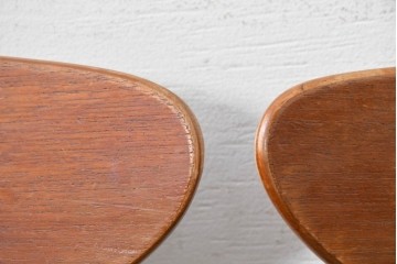 デンマークヴィンテージ　Farstrup(ファーストラップ)　チーク材とビーチ材を用いたダイニングチェア6脚セット　(R-088610)