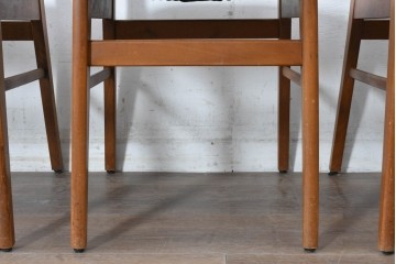 デンマークヴィンテージ　Farstrup(ファーストラップ)　チーク材とビーチ材を用いたダイニングチェア6脚セット　(R-088610)