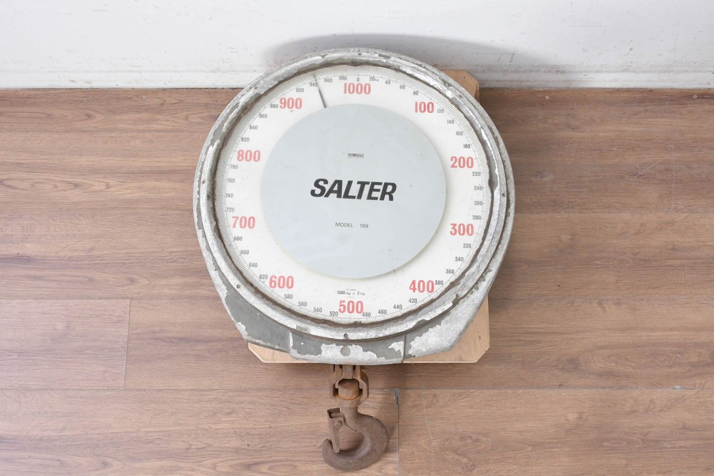 イギリスアンティーク　SALTER(サルター)社製　MODEL 199　インダストリアルなクレーンスケール　(R-088615)
