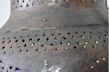 《引っ掛けシーリング式ペンダントライト加工費込み》　ヴィンテージ照明　モロッコ　真鍮製の吊り下げ照明　(R-088626)