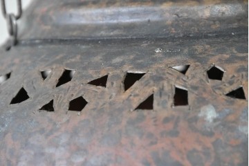 《引っ掛けシーリング式ペンダントライト加工費込み》　ヴィンテージ照明　モロッコ　真鍮製の吊り下げ照明　(R-088628)