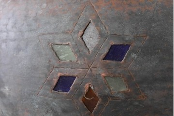 《引っ掛けシーリング式ペンダントライト加工費込み》　ヴィンテージ照明　モロッコ　真鍮製の吊り下げ照明　(R-088629)