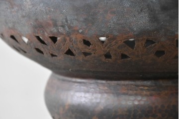《引っ掛けシーリング式ペンダントライト加工費込み》　ヴィンテージ照明　モロッコ　真鍮製の吊り下げ照明　(R-088629)