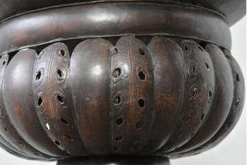 《引っ掛けシーリング式ペンダントライト加工費込み》　モロッコヴィンテージ　異国情緒あふれる透かし細工のペンダントライト　(R-088631)