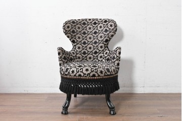 中古　超美品　イタリア製　GUCCI(グッチ)　Alessandro Michele(アレッサンドロ・ミケーレ)デザイン　グッチデコール　フリンジ付きアームチェア　当時定価約100万円　(R-088639)