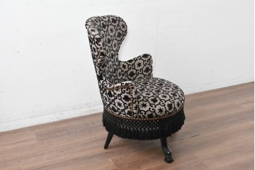 中古　超美品　イタリア製　GUCCI(グッチ)　Alessandro Michele(アレッサンドロ・ミケーレ)デザイン　グッチデコール　フリンジ付きアームチェア　当時定価約100万円　(R-088639)