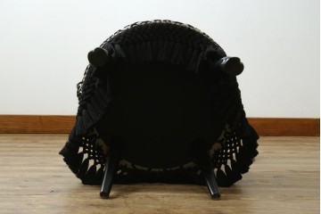中古　超美品　イタリア製　GUCCI(グッチ)　Alessandro Michele(アレッサンドロ・ミケーレ)デザイン　グッチデコール　フリンジ付きアームチェア　当時定価約100万円　(R-088639)