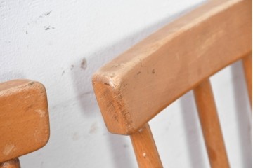 イギリスヴィンテージ　ERCOL(アーコール)　Lloyd’s Antiques(ロイズ・アンティークス)取り扱い　細身のスポークが美しいスティックバックチェア4脚セット　(R-088641)