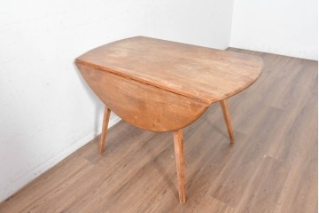 イギリスビンテージ　ERCOL(アーコール)　シンプルで扱いやすいドロップリーフテーブル　(R-088642)