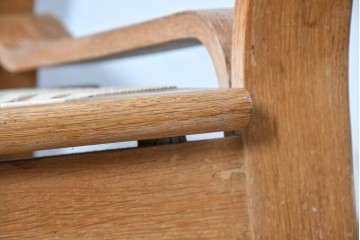 デンマークヴィンテージ　GETAMA(ゲタマ)　Hans J. Wegner(ハンス・J・ウェグナー)　GE671　曲げ木のアームが特徴的な3人掛けソファ　(R-088643)