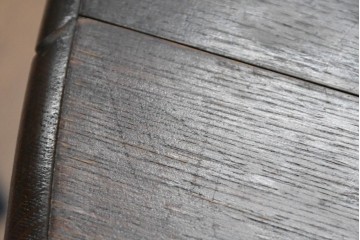 イギリスアンティーク　美品　オーク材　ツイストレッグがあしらわれた優雅なデザインのゲートレッグテーブル　(R-088644)