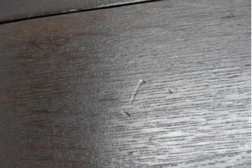 イギリスアンティーク　美品　オーク材　ツイストレッグがあしらわれた優雅なデザインのゲートレッグテーブル　(R-088644)