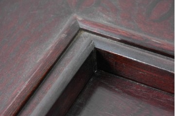 中古　美品　岩谷堂箪笥　桜木作(桜木家具店)　重厚な金具と深みのある木肌が魅力の長火鉢　(R-088645)