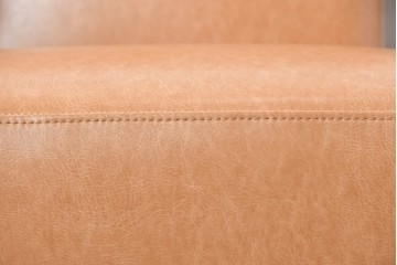新古　展示品　特注オーダー品　フェイクレザーのアームチェア　制作費約12万円　※傷み有り　(R-088647)