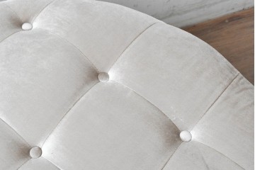新古　展示品　超美品　特注オーダー品　直径920mm　ゆったりサイズの丸型オットマン　制作費約15万円　(R-088648)