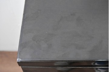 中古　IDC大塚家具　FUJIKAWA(藤川)　SPLENDOR(スプレンダー)　鳥眼杢(バーズアイ)　鏡面仕上げのモダンなサイドボード　現行定価約80万円　(R-088649)
