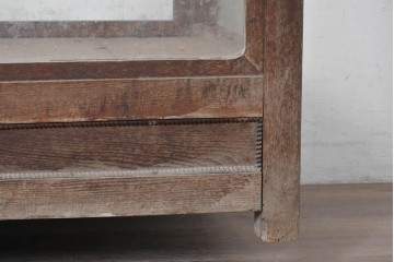 和製アンティーク　上手物!!　凝った作りで重厚感のあるガラスカウンターショーケース　(R-088654)