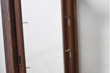 和製アンティーク　上手物!!　凝った作りで重厚感のあるガラスカウンターショーケース　(R-088654)