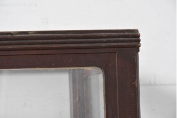 和製アンティーク　上手物!!　凝った作りで重厚感のあるガラスカウンターショーケース　(R-088655)