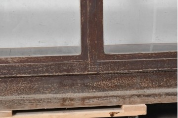 和製アンティーク　上手物!!　凝った作りで重厚感のあるガラスカウンターショーケース　(R-088655)