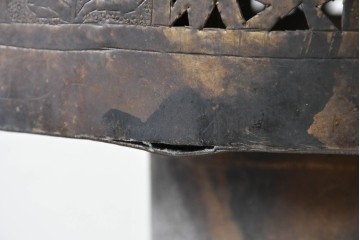 《引っ掛けシーリング式ペンダントライト加工費込み》　モロッコヴィンテージ　大型　異国情緒あふれる透かし細工のペンダントライト　(R-088664)