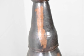 《引っ掛けシーリング式ペンダントライト加工費込み》アジアンビンテージ　インドネシア工芸品　銅　吊り下げて映える異国情緒あふれるペンダントライト　(R-088681)