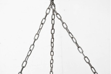 ヨーロッパヴィンテージ　大振りで存在感のあるハンギングプランターカバー　(R-088686)
