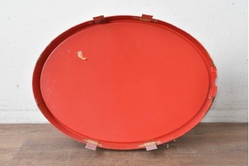 【簡易リペア限定品】　イギリスヴィンテージ　赤いオーバル型が印象的な郵便局の看板　(R-088698)