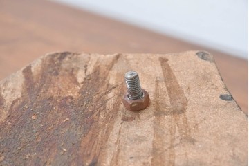 ヴィンテージ　モロッコ　真鍮　繊細な透かし装飾のドアノッカー　※ディスプレイ用　(R-088725)