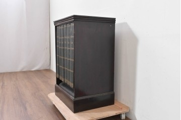 イギリスアンティーク　ユニークなデザインの本棚風収納ケース　(R-088726)