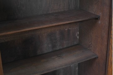 和製アンティーク　栓材　透かし彫りの扉が目を引く本箱　(R-088729)