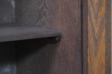 和製アンティーク　栓材　透かし彫りの扉が目を引く本箱　(R-088729)