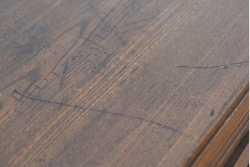 和製アンティーク　栓材　透かし彫りの扉が目を引く本箱　(R-088729)