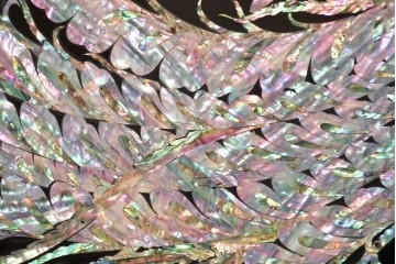 中古　超美品　もはや美術品!!　最高級工芸家具　鳳凰の螺鈿(ラデン)細工が華やかな衝立　購入価格約1000万円　(R-088731)