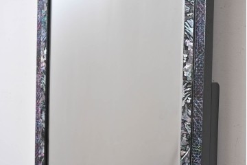中古　超美品　最高級　吉正本螺鈿工芸院　螺鈿細工が華やかな鏡台　購入価格約400万円　(R-088732)