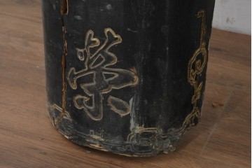 中国ビンテージ　立体的な金文字が格式ある空間を演出する柱聯(ちゅうれん)1対セット　(R-088735)