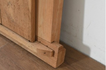 アジアンヴィンテージ建具　バリ島　伝統的な彫刻が施された枠付き窓1枚　(R-088738)