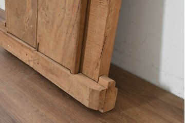 アジアンヴィンテージ建具　バリ島　伝統的な彫刻が施された枠付き窓1枚　(R-088740)