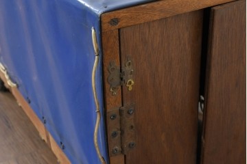 イギリスアンティーク　木製　高級品!!　手抜きのない作り込みが見事!　全長約1500mmの大型トレーラー型おもちゃ　(R-088751)