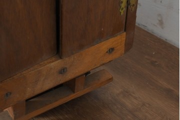 イギリスアンティーク　木製　高級品!!　手抜きのない作り込みが見事!　全長約1500mmの大型トレーラー型おもちゃ　(R-088751)