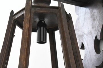 イギリスアンティーク　上下どちらでも使える木製ウォールライト　(R-088762)